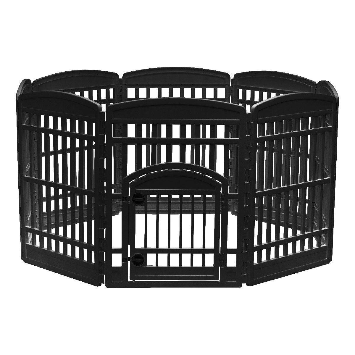iris-usa-inc-new-product-black-34-inch-pet-plastic-playpen-24345785696421